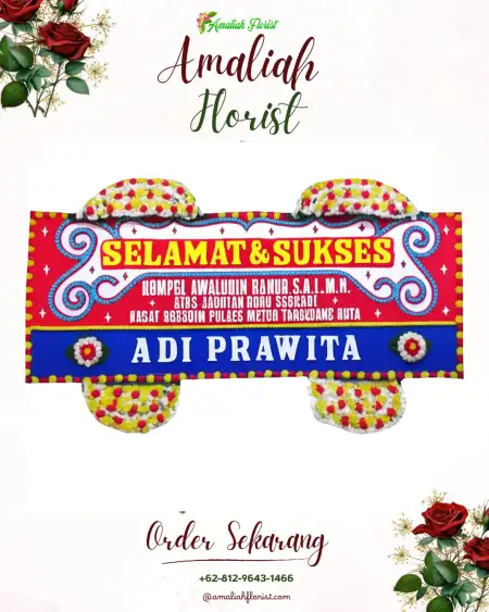 Papan Bunga Ucapan Selamat Kuto Batu